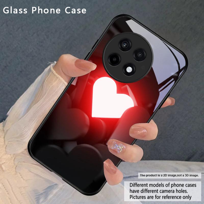 Brilliant Flame Rose For OnePlus Nord CE 2T 2 3 Lite N20 N30 6T 7 7T 8 8T 9 10 Pro 11R 12R 13R Ace 2V 5 Pro Glass Phone Case