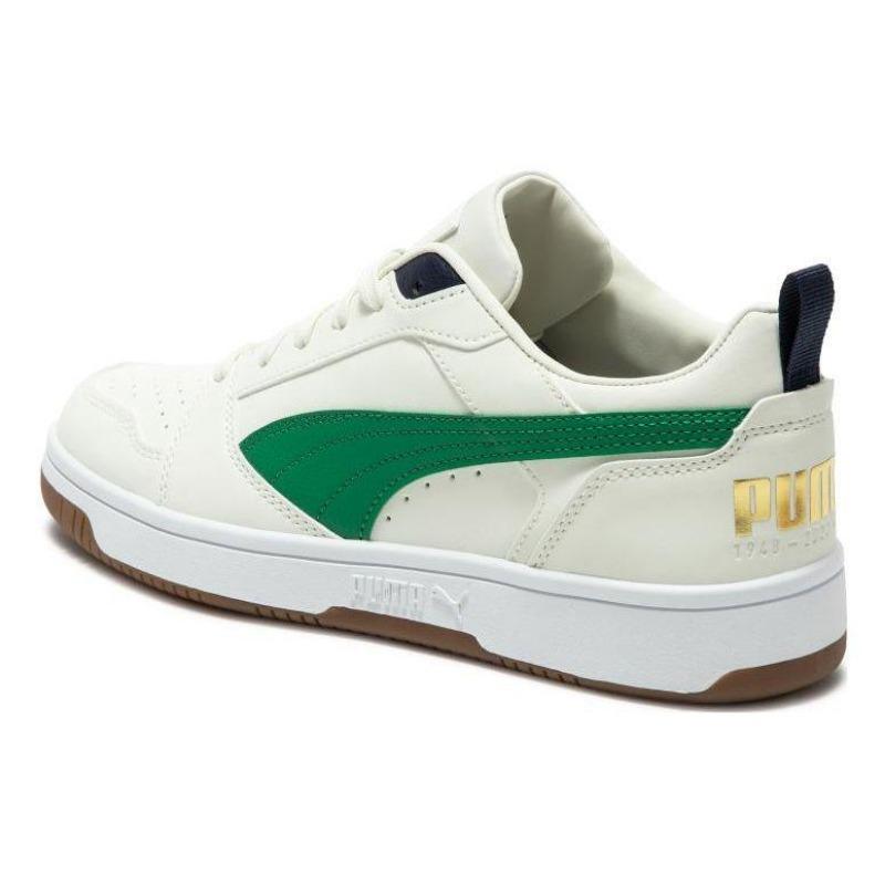PUMA Rebound v6 Low 75 Years Unisex Comfort Low Skate Shoes White Green 392484-02