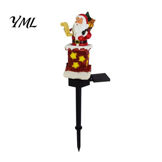 Solar Powered Garden Decor Stake Light, Waterproof Christmas Outdoor LED Lamp with Warm Landscape Lighting Glow, Decorative for Lawn Patio Yard