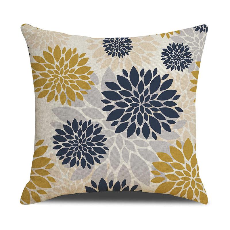Pillow Nordic Office Seat Cushion Pillow Cover Linen Home Decor Geometric Pillow