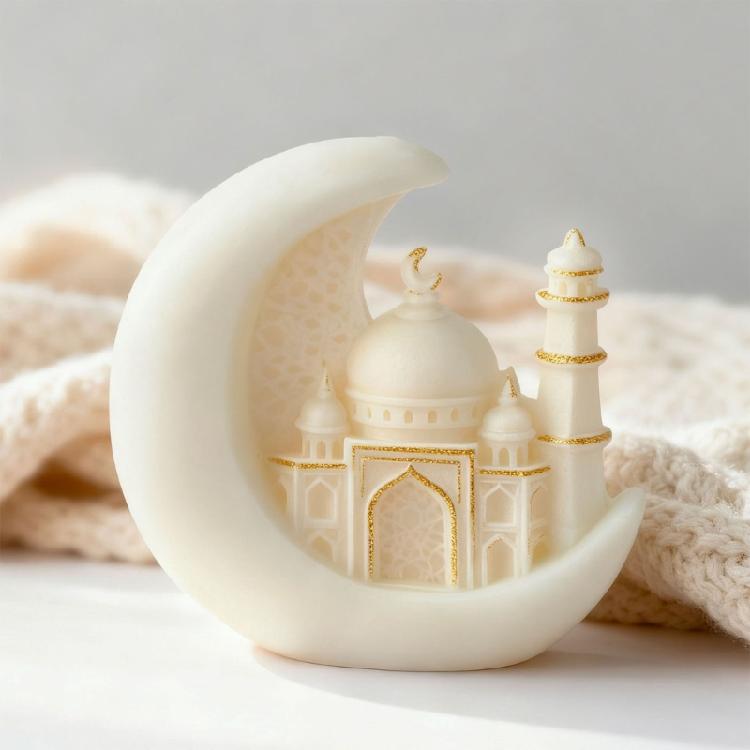 Reusable Creative Lunar Candle Silicone Mold Fast Release Design Ideal For Chocolate Molding DIYer Enthusiasts And Gift