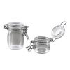 2 Pcs Miniature Storage Jars Doll House Mini Transparent Jar with Lid