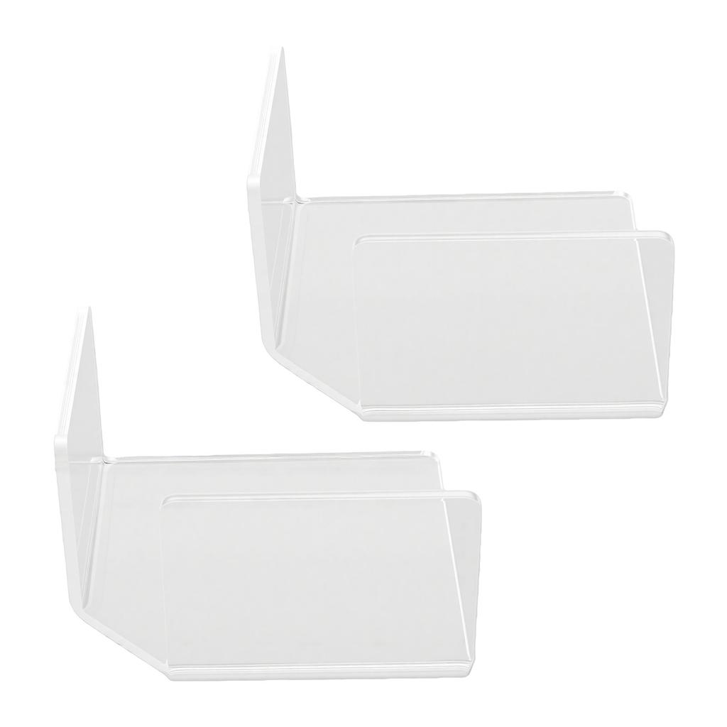 2pcs Acrylic Floating Wall Shelves with Adhesive Tape for Security Cameras Baby Monitors Speakers