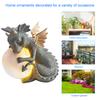 3D Kleine Dinosaurierform Schlafskulptur Harz Tischlampen Dekoration Nachtlichter Drachenmodell Garten Außenhof Dekoration