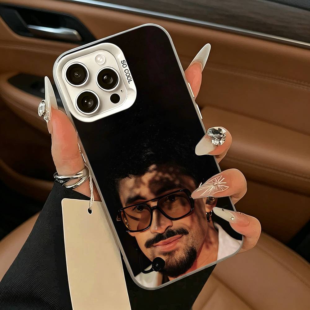 B-Bad Bunnys DTMF Phone Case For iPhone 11 12 13 14 15 16Pro Max Plus white Sliver  Phone Cover iPhone11ProMax