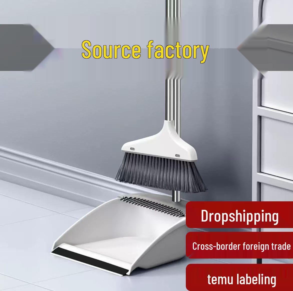 

2023 Набор бытовой метлы и совка: Мягкая щетина, антипригарная с зубьями расчески