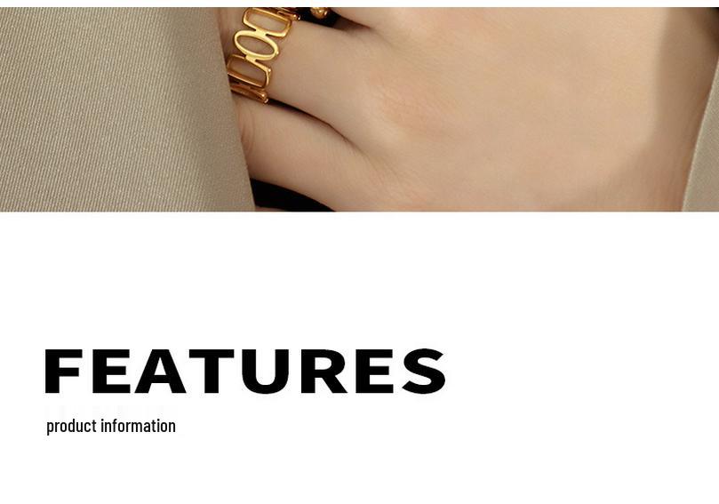 Korean Trendy Irregular Curve Gold-Plated Titanium Steel Minimalist Chain Necklace