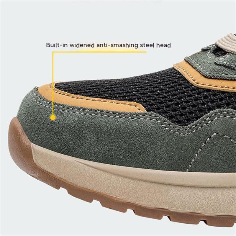 Lightweight Safety Shoes Men Women Work Shoes Steel Toe Cap Working Boots Sneakers Man Women Breathable Construction Shoes