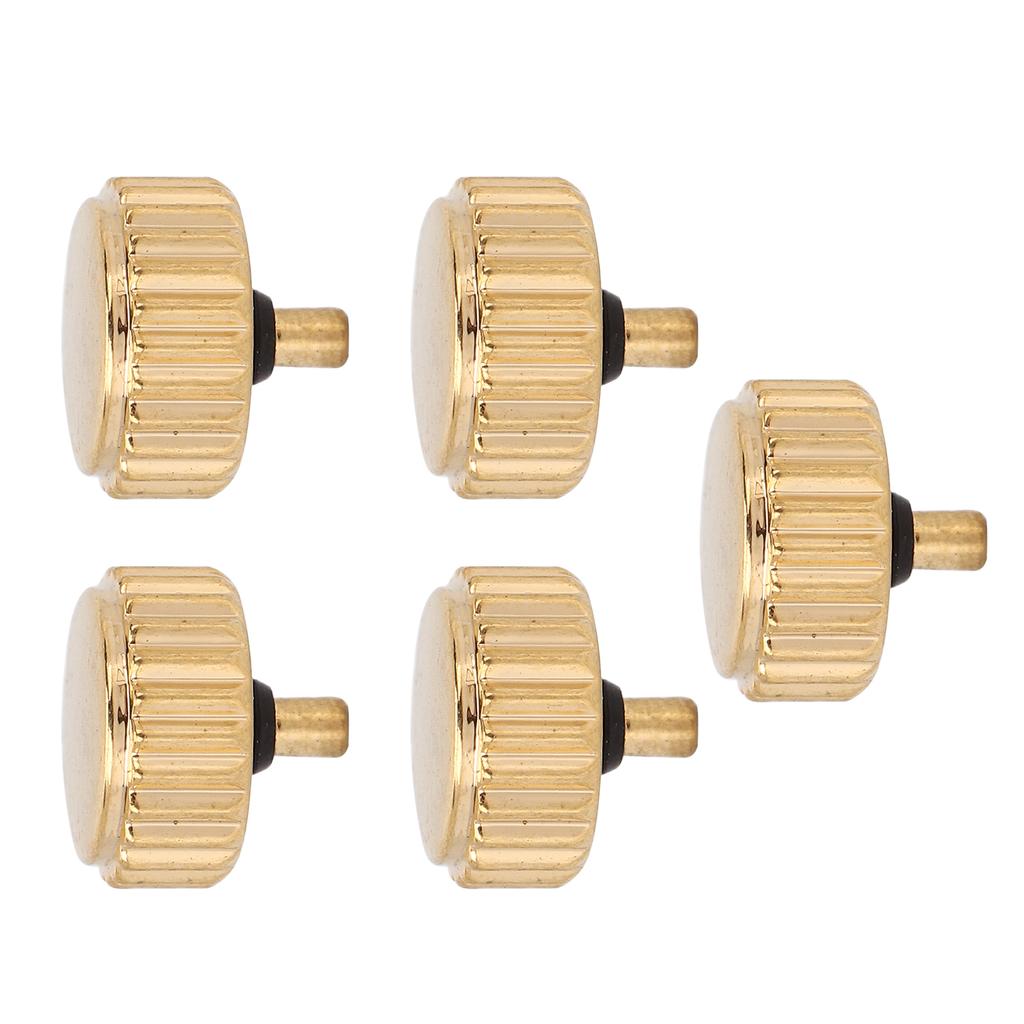 5pcs Watch Crown Parts Quartz Mechanical Watch Crown Spare Kit Replacement Accessories7mm   0.28in