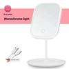 Led Vanity Mirror Intelligent Adjustable Monochrom/3color Light Vanity Mirror Desktop Fill Light Mirror One Touch Charging Model