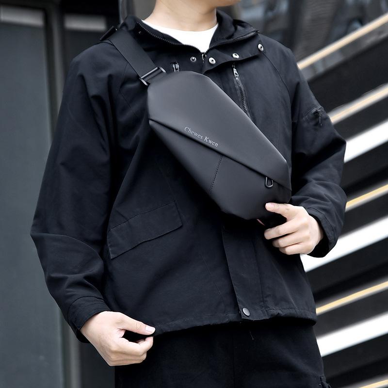 Herren Minimalistische Brusttasche Moderne Sling Bag für Alltagsutensilien Leichte & Kompakte Hüfttasche