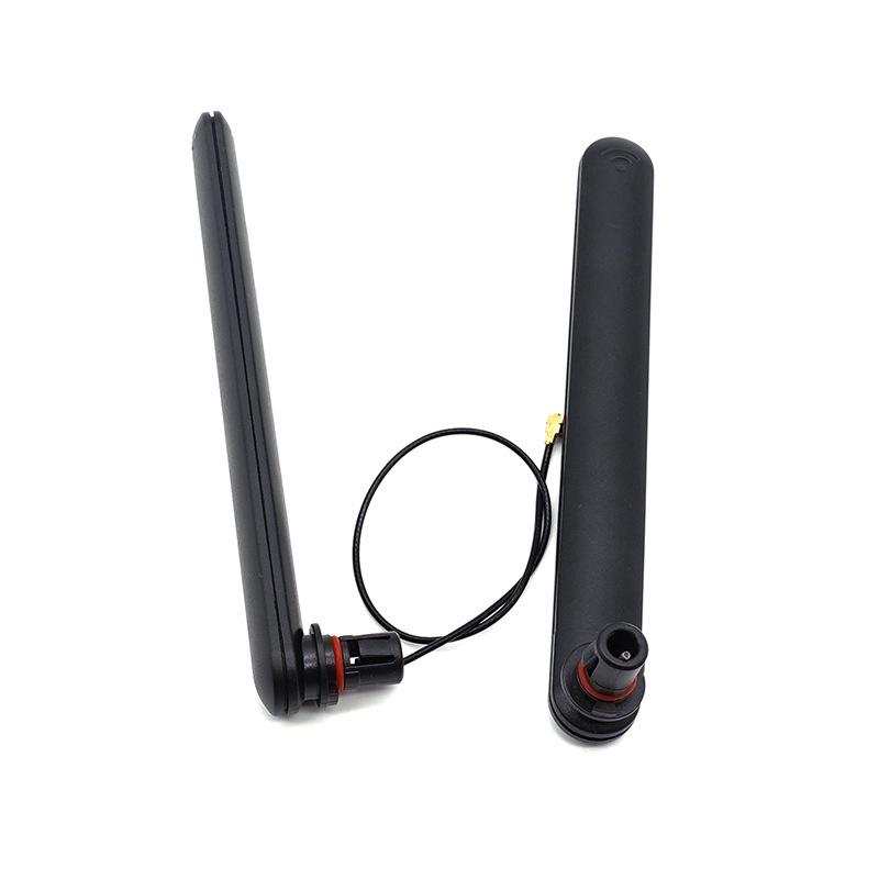 2.4G 3DB Omnidirectional WiFi Antenna, Snap-On/Glue Stick, Folding, IPEX/Welding Interface