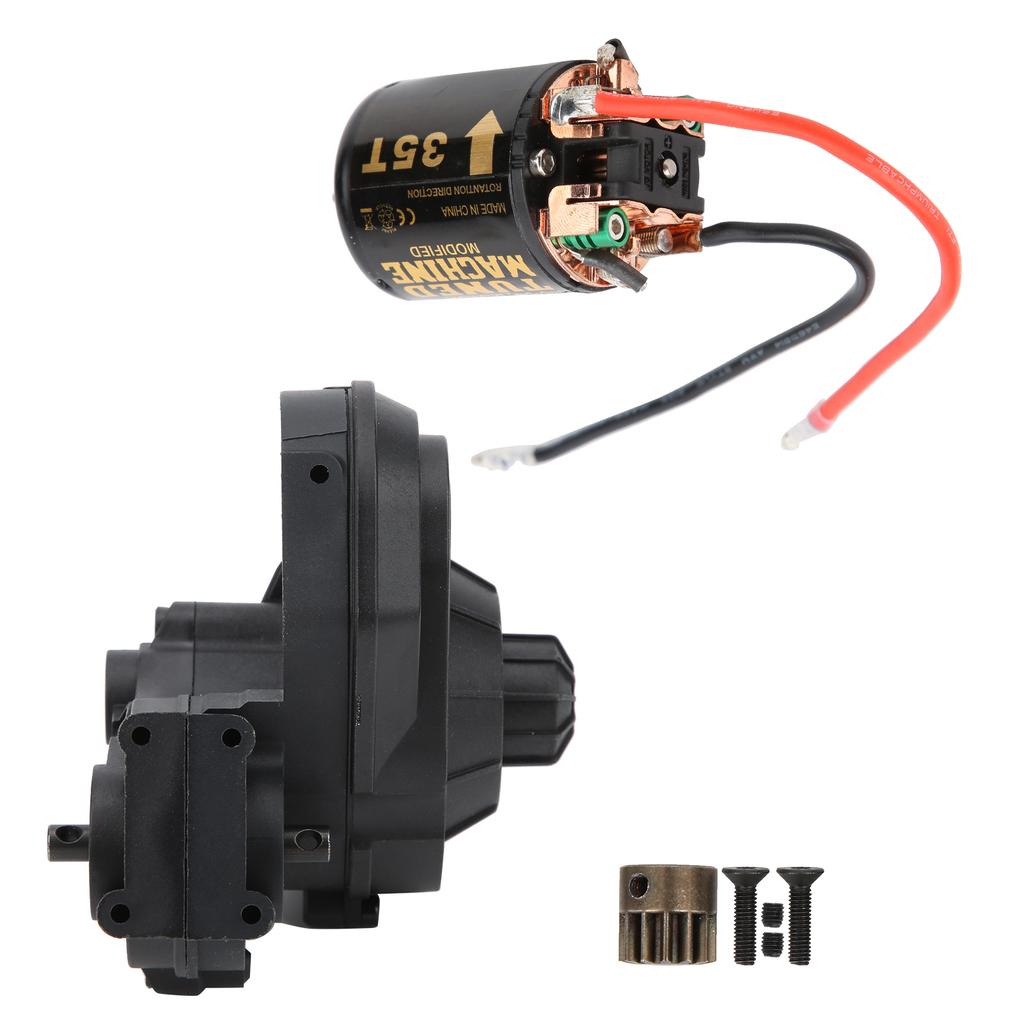Cutie de viteze cu motor perii carbon extern 35T 540 cu perii pentru Axial SCX10 SCX10 II 90046negru