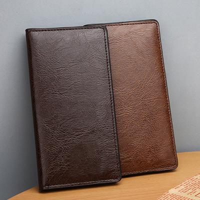 Men Long Wallet Slim Card Wallet with Multiple Card Slots ID Card Window Artificial Leather Bifold Wallet Gift for Dad Husband
