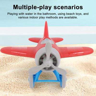 Propeller Airplane Model Kids Educational Helicopter Model Glider Aircraft Water Plane Toddlers Boys Girls Indoor Outdoor Beach Plane Toy