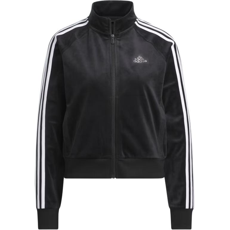 

Adidas Sportswear FW24 Y2K Series Fashion Comfortable Soft Versatile Striped Jacket Women Jacket Black JI6969 XS