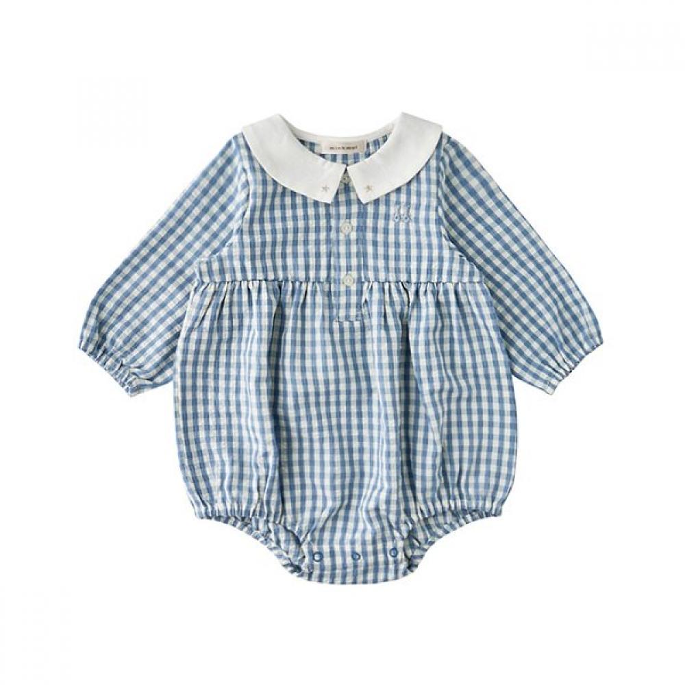 Mink Mui Check Woven Bodysuit Set 36113 604 02