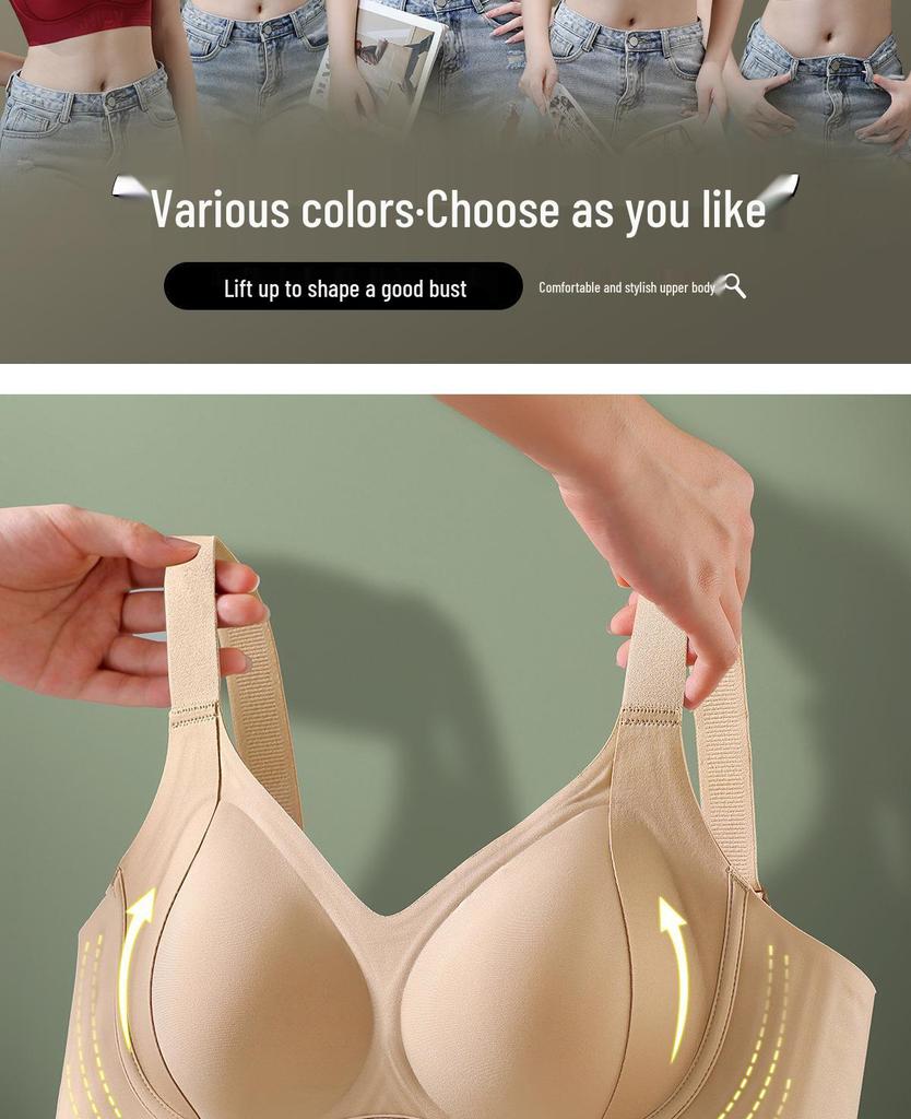 Plus Size Seamless Soft Support Minimizer Bra for Large Busts (Underwire-Free)