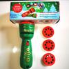 Fun Cartoon Santa Projector Flashlight Luminous Toy Kids Early Education Light Up Pattern Flashlight Baby Puzzle Christmas Gifts