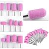 12Pcs Stainless Steel Ceramic Electric Machine Drill Bits File Nail Art Polishing Grinding Head Manicure Pedicure Tools Set