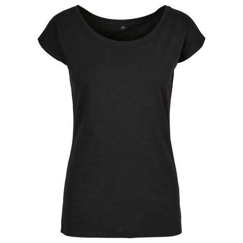 Build Your Brand Womens/Ladies Wide Neck T-Shirt