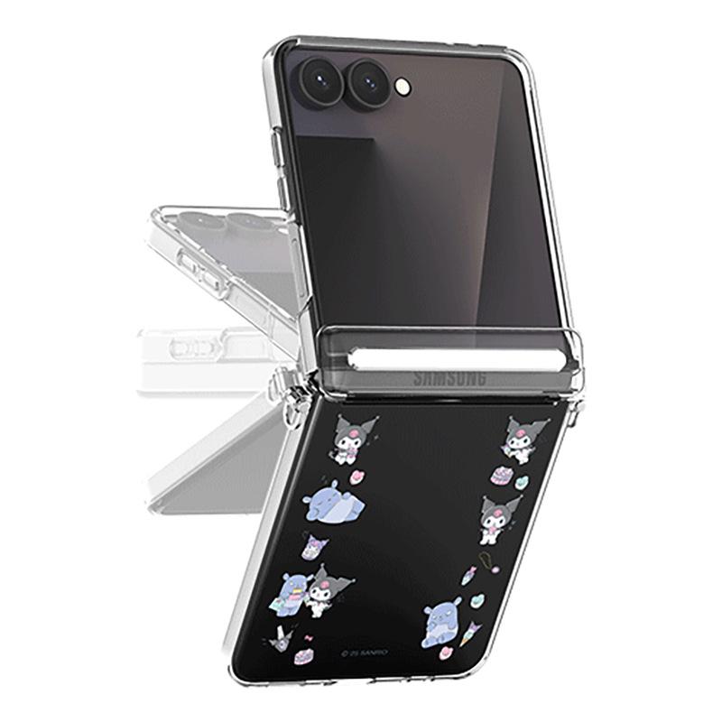 Korean Hello Kitty & Friends Transparent Case for Samsung Z Flip 7