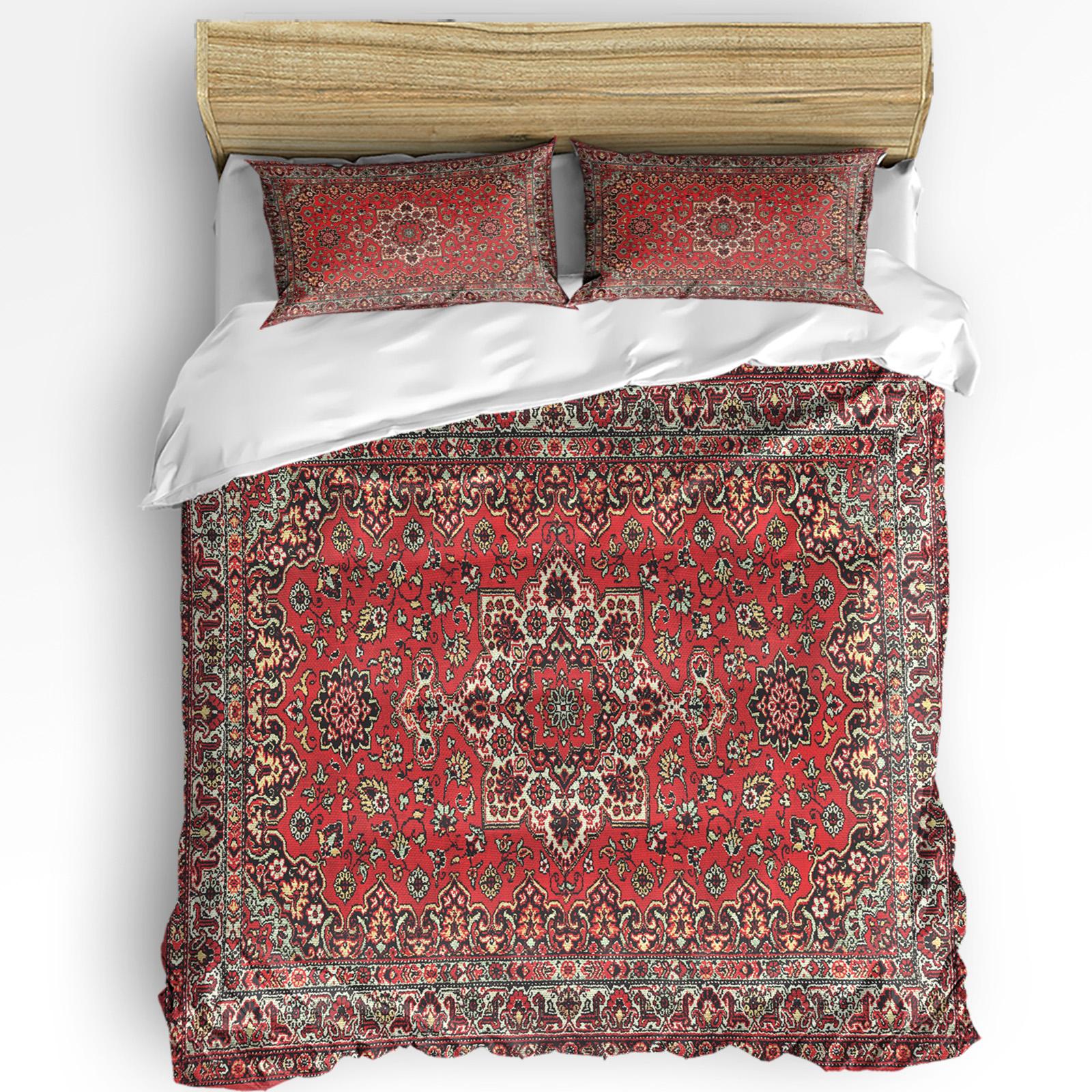 

Vintage Flower Indian Bohemia Duvet Cover With Pillow Case Custom Comforter 3pcs Bedding Set Quilt Cover Double Bed Home Textile EU single(135x200cm)