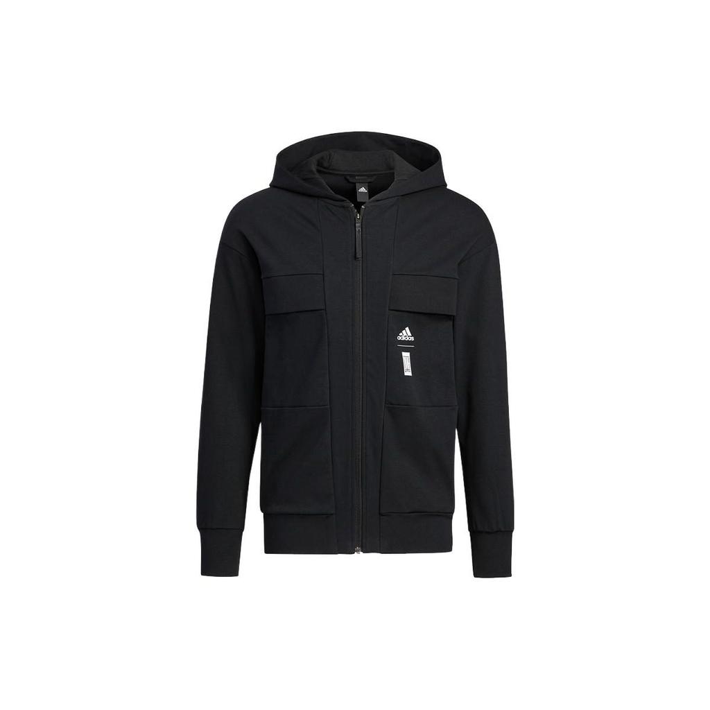 adidas Jackets Men's Black Hooded Moderate Other HE5132