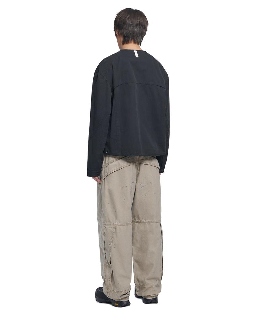 Nomaenyueol Painted Double Knee Pants - Washed Beige