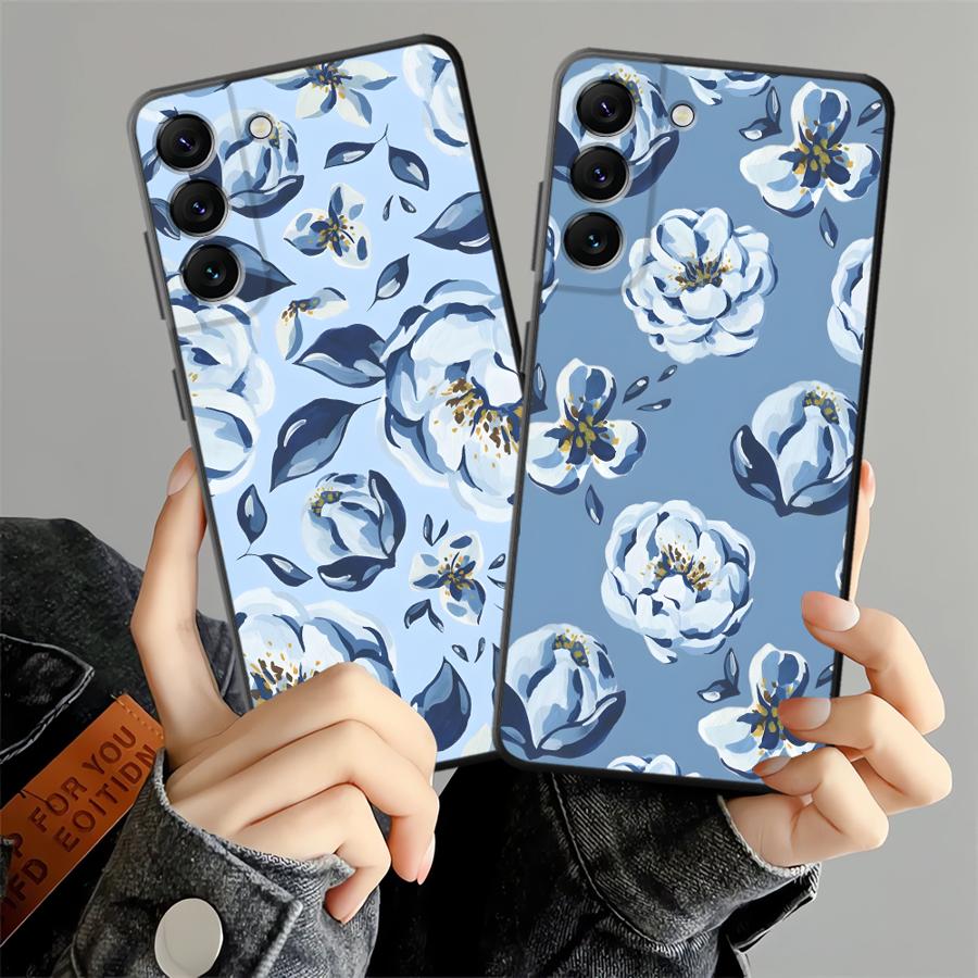 Case for Samsung Galaxy A57 A15 A23 A73 A51 A37 A25 A16 A55 A06 A52 A36 A53 A17 A05 Phone Cover A13 A70 A12 A41 A50 Cartoon Blue