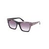 Sunglasses Guess GU00113 55/17/140 05B Shiny Black ACETATE SUNGLASSES WOMAN Guess GU00113 Shiny Black Sun Glasses 55 17 140