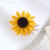 Sunflower Brooch Mori Flowers Netroots Models of Small Fresh Sunflower Brooch Flower Designer Brooch Mini Bobby Pins Perfect Gift for Couples