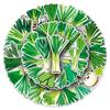 50 Waterproof Scallion Stickers: Cartoon Plant Decor for Journals, Fridges, Notebooks, and Cups