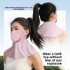 Elegant Sun-protection Mask Nylon Ice Silk Drinking Mask  Outdoor Activities