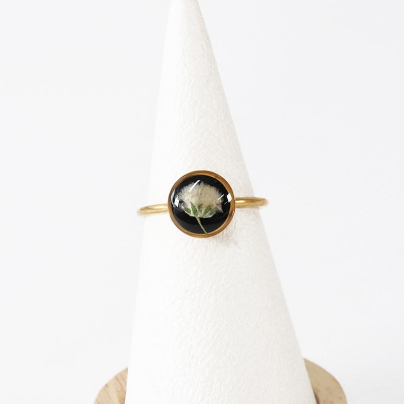 

Wency Нержавеющая сталь Сушеные цветы Круглые кольца Для женщин Вечный цветок Открытое кольцо на палец Украшения Обручальное кольцо Подарок Оптом Новое