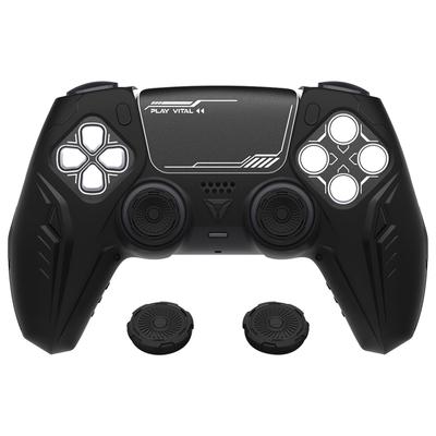 PlayVital Grip Cover für PS5 Premium Silikon Cover für Cyber Mecha Design Schutzhülle für Kompatibel mit PS5 Offizielle Ladestation mit der