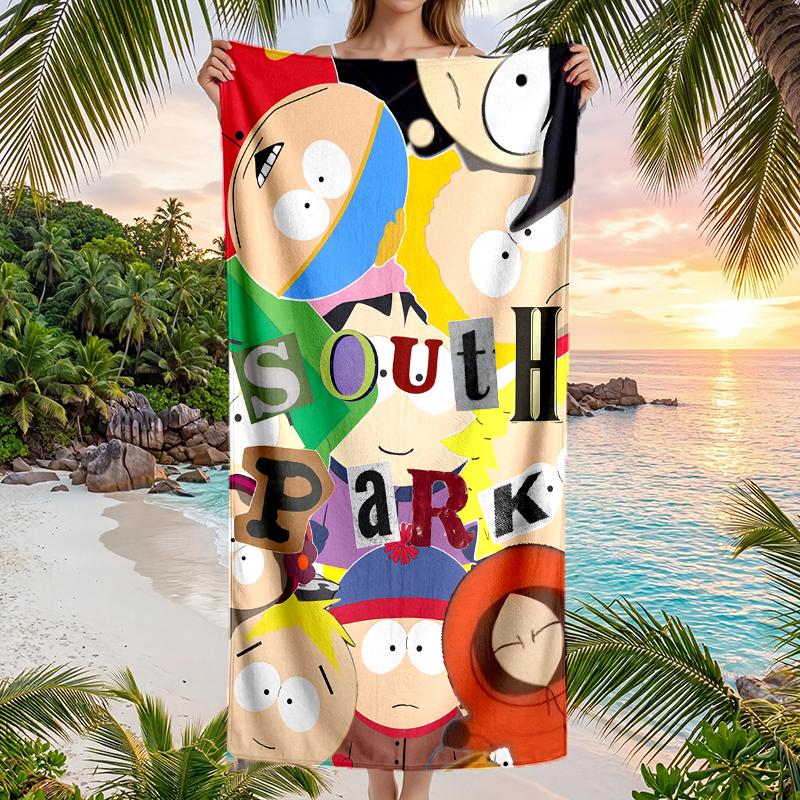 South Park Fashion Beach Towel: Ideal for Summer Adventures Soft, Absorbent and Quick Drying Suitable for Swimming and Bathing
