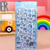 4pcs Kawaii Animals Dessert Cartoon Crystal Stickers Waterproof Decorative Phone Case Stationery Planner Cute 3D Sticker