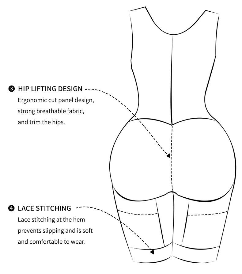 Plus Size Hook-and-Eye Open Crotch Body Shaper: Tummy Control & Hip Lift Slimming Bodysuit