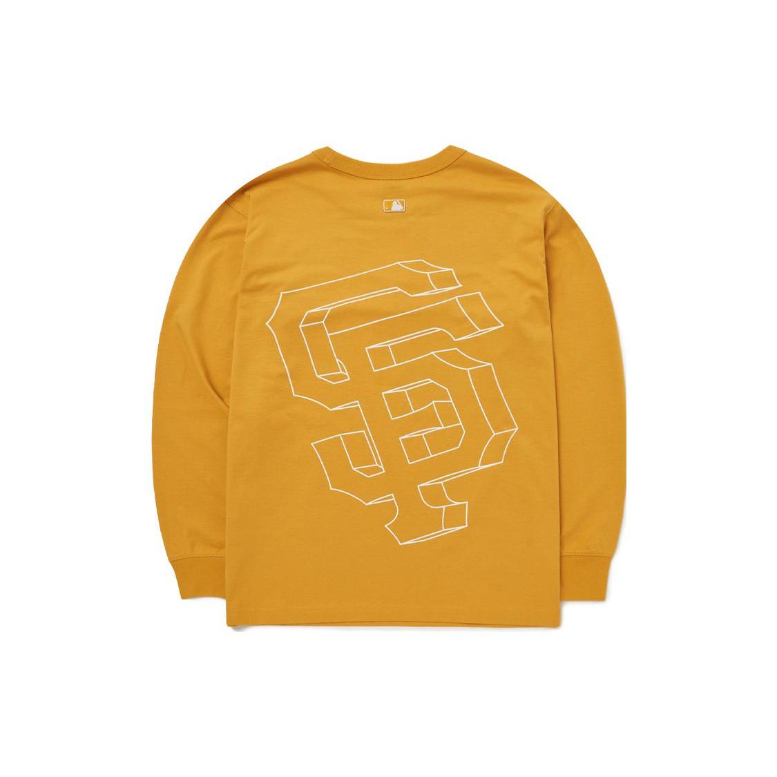 

New MLB T Shirt Unisex Mustard Yellow 3ATSB0224-14MSD S