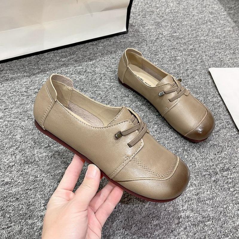 Fashion ZXRYXGS Premium Soft Cowhide Real Leather Shoes Women Flats 2025 Autumn Soft Sole Comfort Casual Sneakesr Flat Shoes Large Size