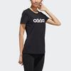 Adidas Neo Casual Running Printed Short Sleeve T-Shirt Women Tops Black GJ7933