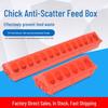 Anti-Spill Poultry Feeder: Long Trough for Feeding Chickens, Chicks, Ducks, & Geese; Spliceable Waterer Artifact for Farming.
