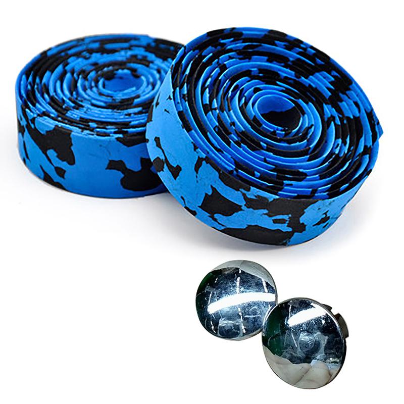 2Pcs Eva Bicycle Handlebar Tape Cycling Mountain Bike Handle Belt Reflective Wrap Road Bike Belt With Bar Plugs