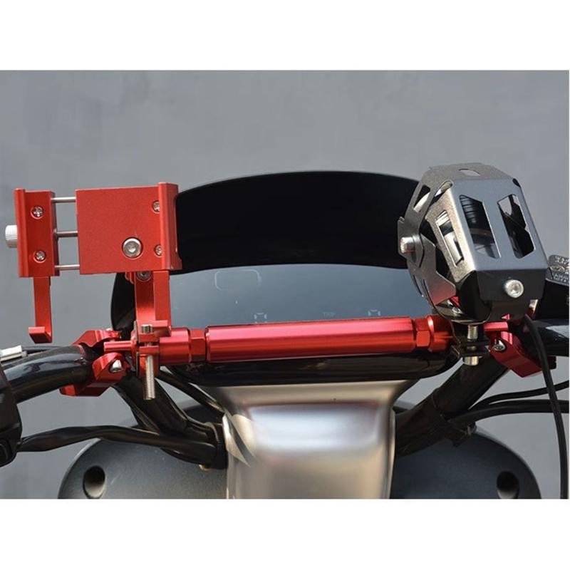 Adjustable Motorbike Handlebar Adjustable Crossbar Balance Bar Handle Grip Aluminum Alloy for Enhanced Stability Control