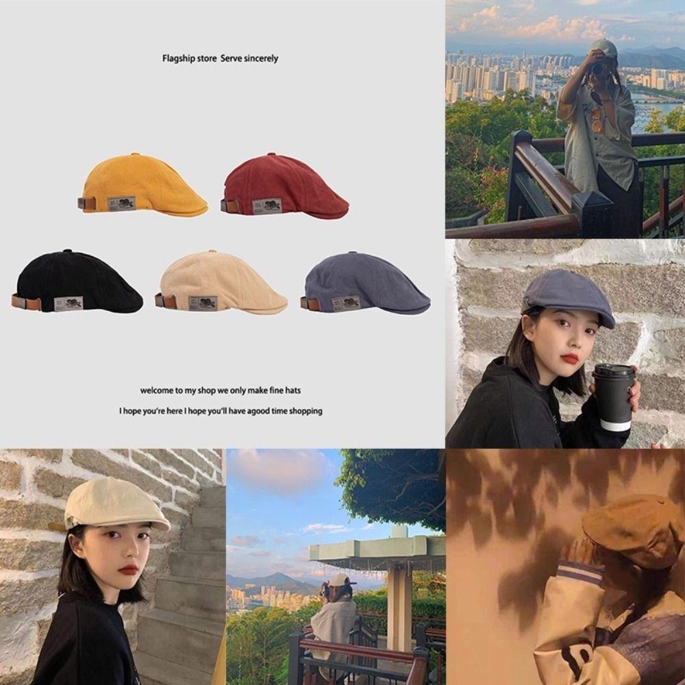 Retro Classic Berets Vintage Cap British Western Style Baseball Cap Men Berets Hat  Summer Autumn
