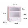 Ins Wooden Display Double-layer Desktop Storage Cabinet Doll Storage Box Multi-function Perfume Cosmetics Ornaments Storage Rack