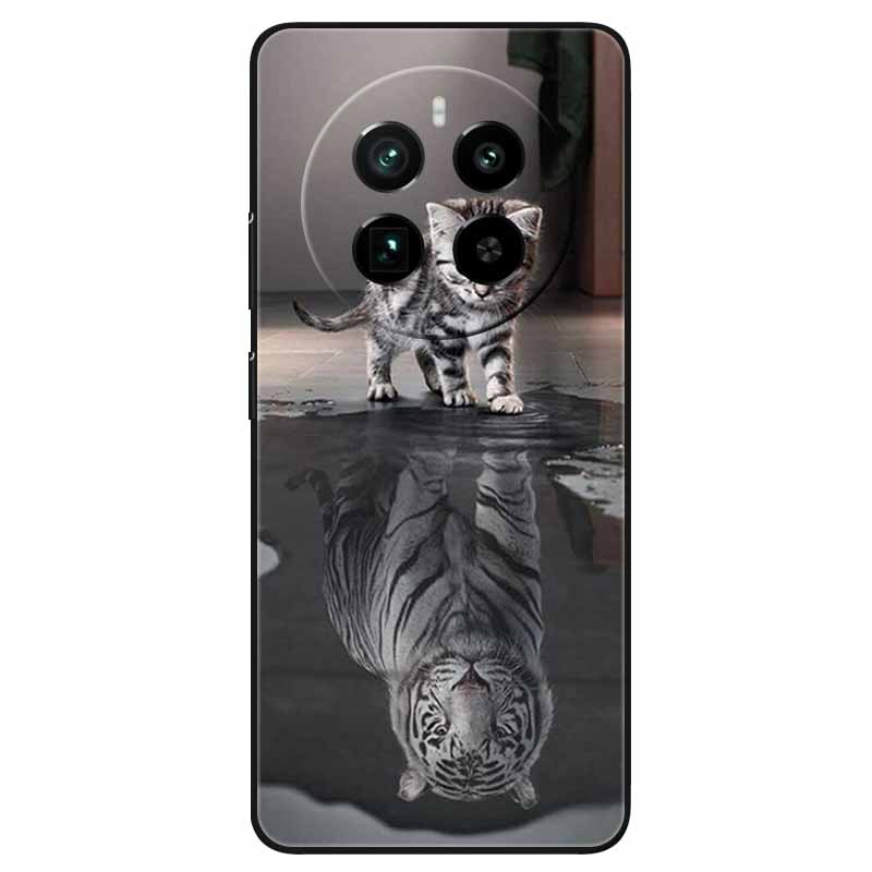 For Realme 12 4G Case Black Silicone Lovely Cute Soft TPU Phone Cases On Realme12 4G Protect Bumper Cover Shell Coques 6.67''