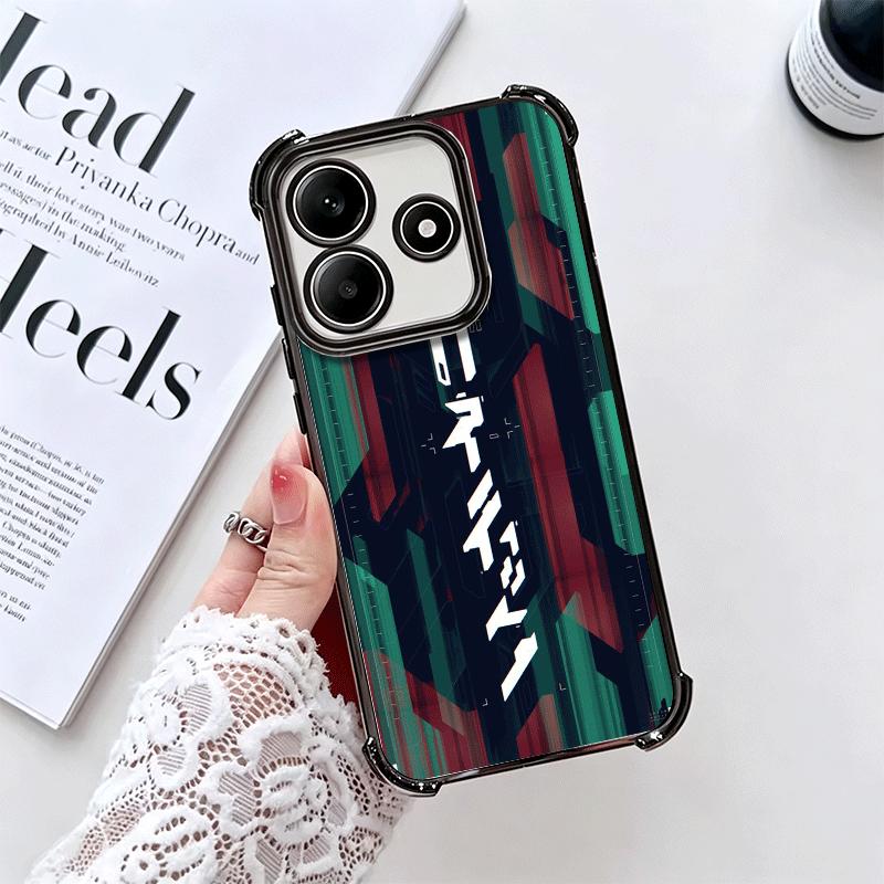 Cyberpunk Aesthetics Plating Phone Case For Xiaomi Redmi Note 14 15 Pro Plus 13 12 11 11S 11T 10 9S 9 5G Anti-Fall Airabag Cover