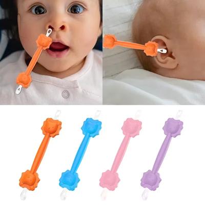 Baby Cleaner Soft Wax Spoon Doppelköpfiger Kürettenpicker Nasenreiniger Silikonohr Baby Wattestäbchen Pinzette reinigen